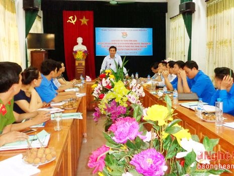 Kiểm tra công tác Đoàn và phong trào thanh thiếu nhi tại Hưng Nguyên
