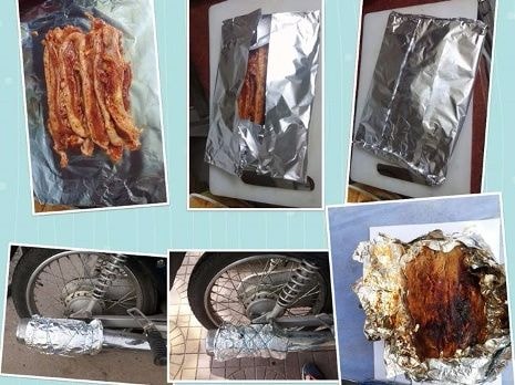 'Thịt nướng bô xe' - Tuyệt chiêu của phượt thủ ngày nắng nóng