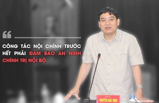 Bí thư Tỉnh ủy Nguyễn Đắc Vinh: 'Công tác nội chính trước hết phải đảm bảo an ninh chính trị nội bộ'