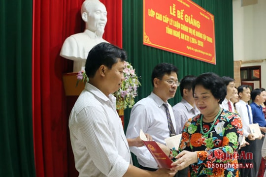 89 học viên tốt nghiệp Lớp Cao cấp Lý luận chính trị không tập trung khóa 11