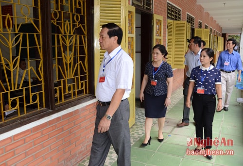 Ban chỉ đạo thi cấp tỉnh kiểm tra các hội đồng thi tốt nghiệp THPT 2016