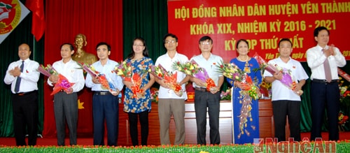 Yên Thành bầu các chức danh chủ chốt HĐND, UBND nhiệm kỳ 2016-2021