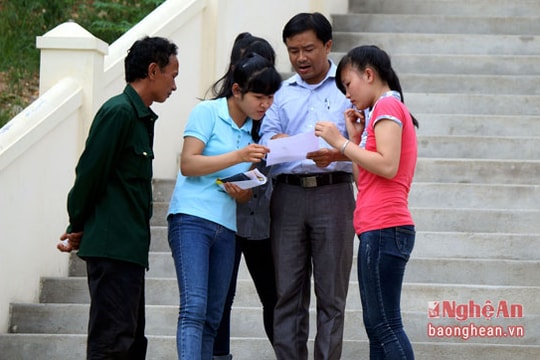 Thí sinh huyện Tương Dương, Kỳ Sơn hoàn thành tốt ngày thi đầu