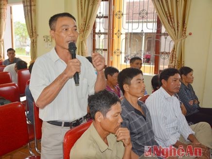 Thái Hoà đối thoại với người dân về GPMB cụm công nghiệp Nghĩa Mỹ