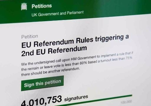 Chính phủ Anh chính thức trả lời không trưng cầu ý dân lần 2