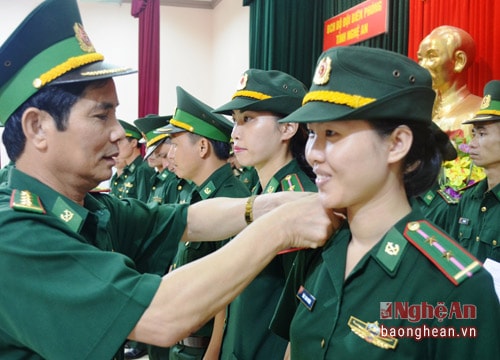 BĐBP Nghệ An: Thăng quân hàm cho 283 quân nhân