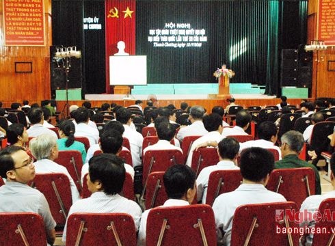 Thanh Chương quán triệt, triển khai thực hiện Nghị quyết Đại hội XII của Đảng