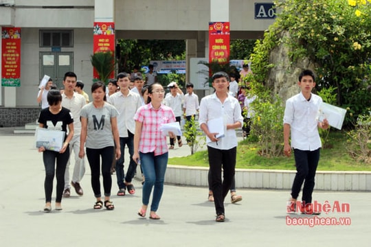 Đã có 2 điểm 10 môn Toán tại cụm thi THPT Quốc gia Nghệ An