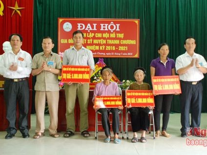 Đại hội thành lập chi hội hỗ trợ gia đình liệt sỹ huyện Thanh Chương