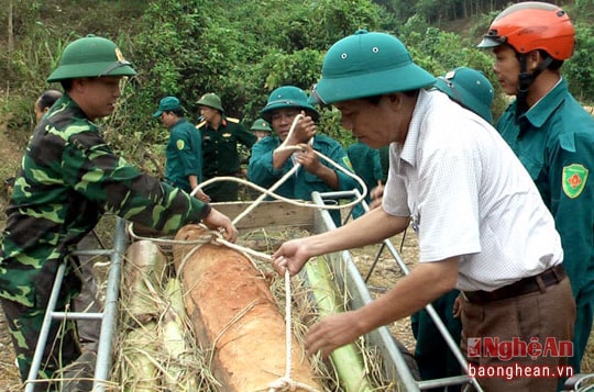 Tân Kỳ phát hiện bom khủng trong khu dân cư