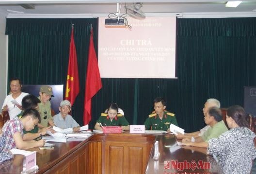 Quân khu 4: Chi trả chế độ cho 2.500 dân công hỏa tuyến