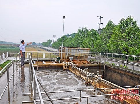 Trạm xử lý nước thải KCN Bắc Vinh sẽ chính thức hoạt động vào ngày 15/8
