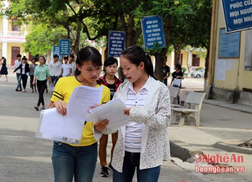 Nghệ An: Gần 1400 thí sinh làm hồ sơ phúc khảo bài thi THPT quốc gia