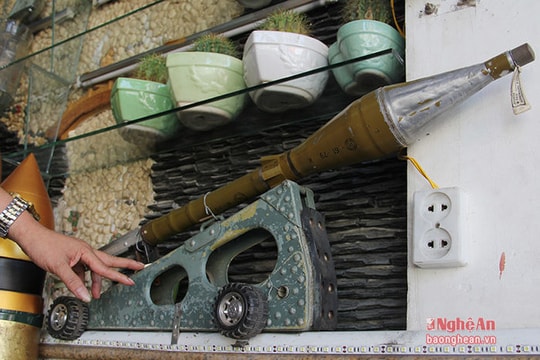 Bộ sưu tập kỷ vật chiến tranh độc đáo ở Nghệ An