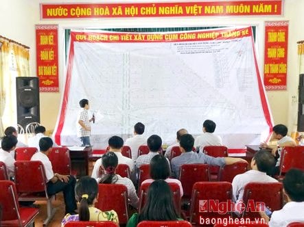 Công bố quy hoạch chi tiết cụm công nghiệp Tràng Kè (Yên Thành)