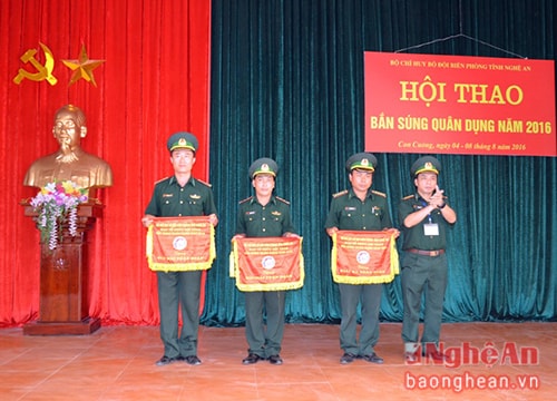 BĐBP Nghệ An: Bế mạc Hội thao bắn súng quân dụng