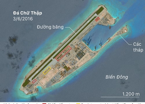 Ảnh vệ tinh tố Trung Quốc thất hứa, vẫn quân sự hóa Biển Đông