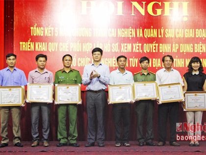 Nghệ An: Tiếp nhận và tổ chức cai nghiện cho 9.456 lượt người nghiện ma túy