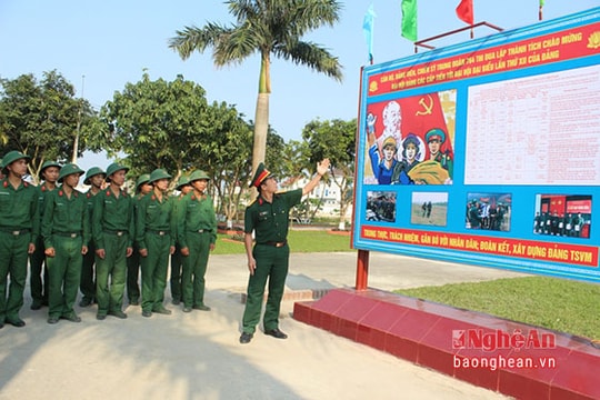 Nâng cao chất lượng công tác giáo dục chính trị trong LLVT tỉnh