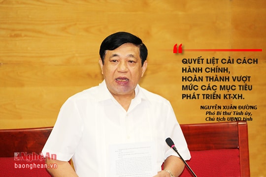 Quyết liệt cải cách hành chính, phấn đấu cao nhất cho mục tiêu phát triển KT-XH