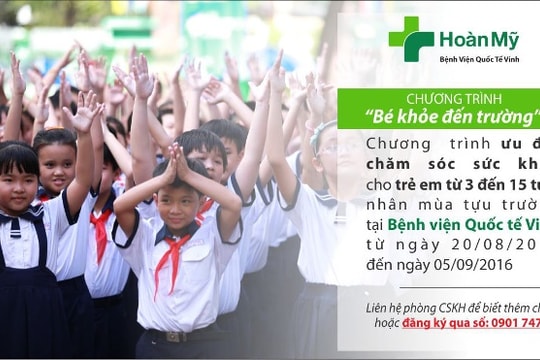 Bệnh viện Quốc tế Vinh khám sức khỏe miễn phí cho học sinh