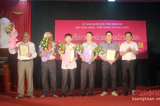 9 tác giả được trao giải sáng tác ca khúc về Bác Hồ và Lễ hội Làng Sen