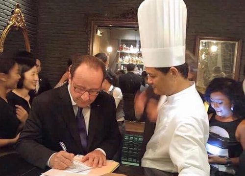 Bữa tối phong cách Âu của Tổng thống Pháp tại TP HCM