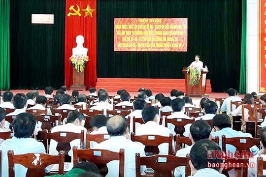 Nghi Lộc quán triệt Chỉ thị số 05 -CT/TW đến cán bộ chủ chốt cấp xã