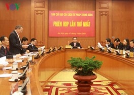 Ban Chỉ đạo Cải cách tư pháp Trung ương họp phiên họp thứ nhất