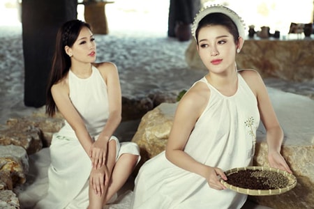 Vẻ đẹp hút hồn mỹ nhân Việt với vai trần mong manh