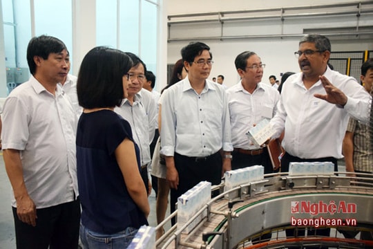 Phó trưởng Ban kinh tế Trung ương khảo sát tại Nghệ An