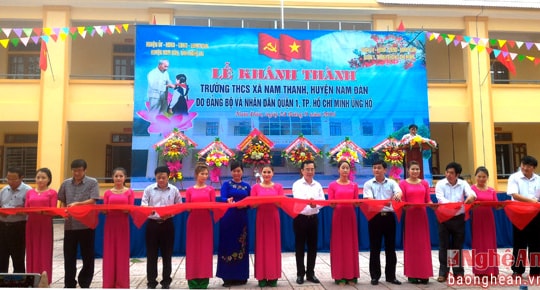 TP.Hồ Chí Minh hỗ trợ 10 tỷ xây dựng trường học ở Nam Đàn