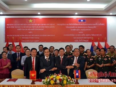 Hồi hương 65 hài cốt liệt sỹ từ 3 tỉnh của nước bạn Lào