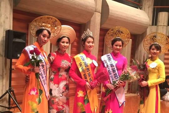 Nữ sinh Nghệ An giành danh hiệu hoa hậu áo dài Việt Nam tại Nhật Bản