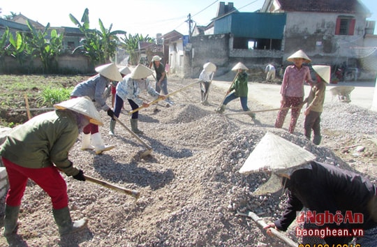 Quỳnh Lưu: Dân đóng góp 21 tỷ đồng xây dựng nông thôn mới