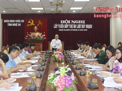 Đoàn đại biểu quốc hội góp ý Dự án Luật quy hoạch