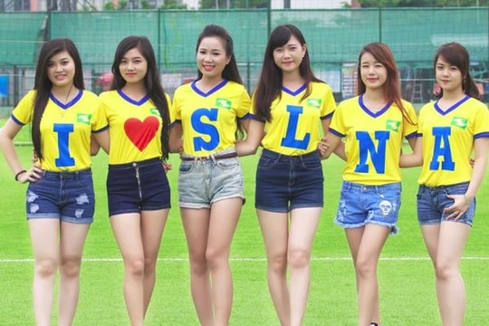 Bóng hồng cổ động viên SLNA sẽ đua tài trên sân cỏ