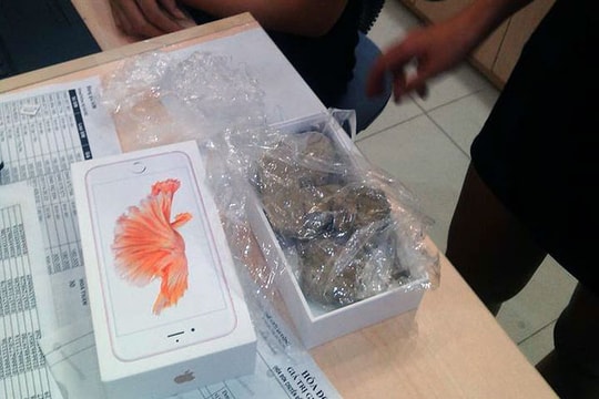 Xác minh vụ khách mua iPhone 6S Plus nhận được cục đá