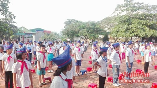 154 học sinh trường tiểu học Trù Sơn II (Đô Lương) đã đi học trở lại