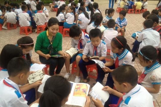 Gần 550 học sinh Nghi Lộc tham gia ngày hội đọc sách