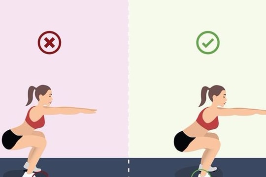 Những lỗi sai khi tập squat gây hại cột sống