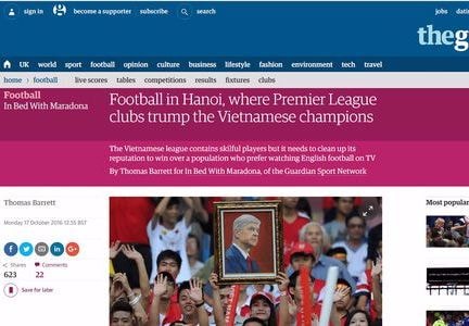 Ngồi sân Vinh, đọc GUARDIAN