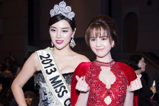 Ngọc Trinh khoe sắc bên dàn hoa hậu ở Seoul