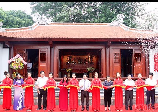 Long trọng khánh thành công trình Nhà tưởng niệm cụ Phan Bội Châu