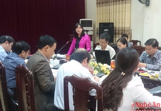 Phó Chủ nhiệm Ủy ban Kiểm tra Trung ương làm việc với BTV Thành ủy Vinh