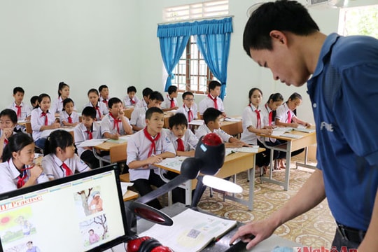 Nghệ An: Chỉ có 30% giáo viên ngoại ngữ đạt chuẩn chương trình 10 năm