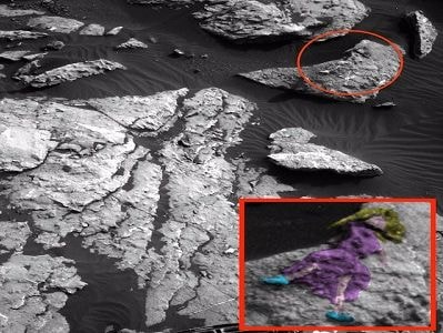 Kỳ lạ hình khắc thiếu nữ tóc dài trên sao Hỏa