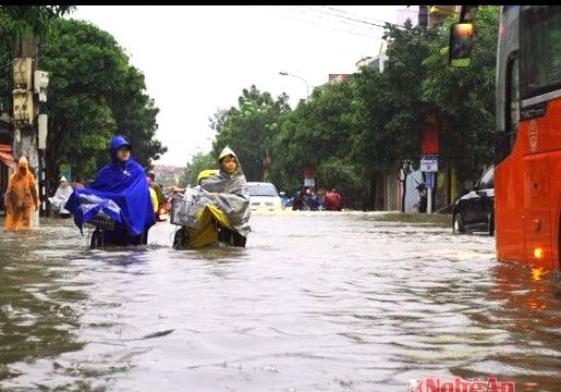 Triển khai các giải pháp chống ngập úng ở thành phố Vinh và vùng phụ cận