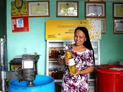 'Chị nông dân' khởi nghiệp từ... rác thải