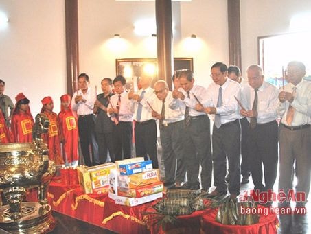 Trang trọng lễ giỗ cụ Phó bảng Nguyễn Sinh Sắc tại Đồng Tháp